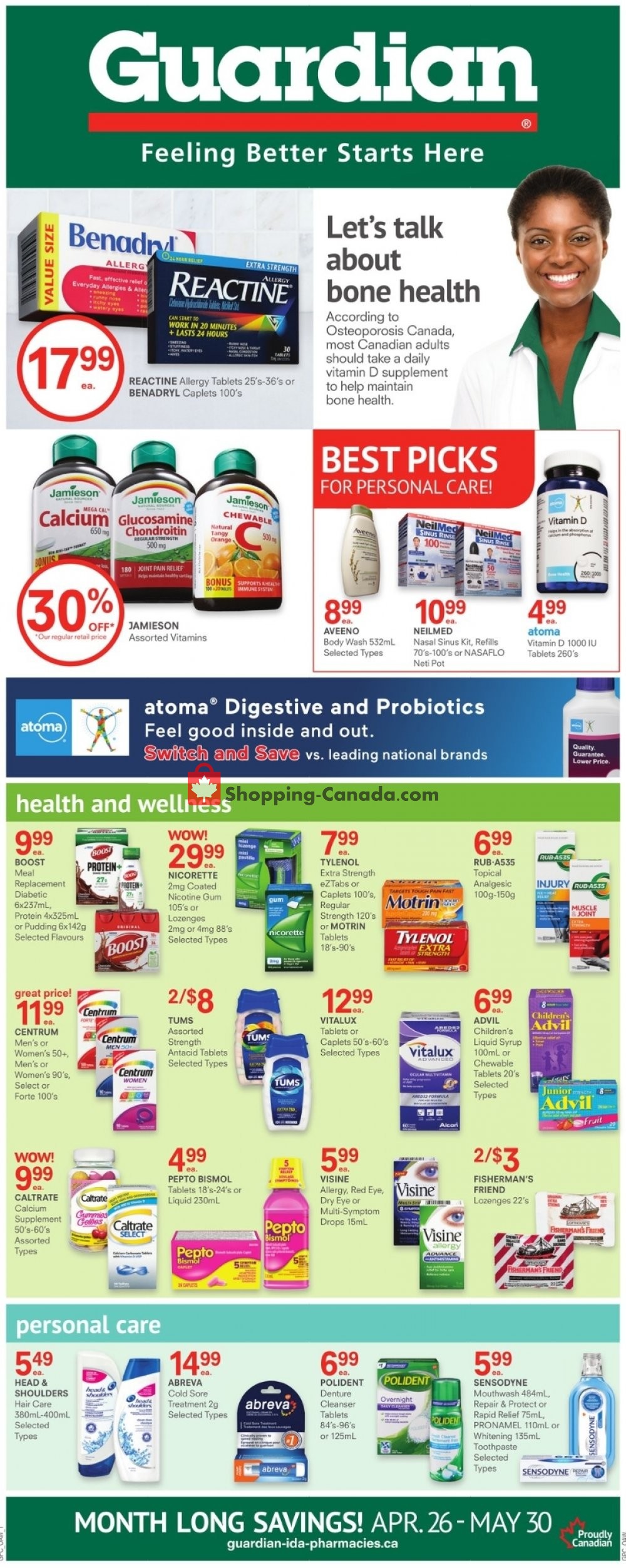 Guardian flyer from Friday April 26, 2019 to Thursday May 30, 2019 - page 1