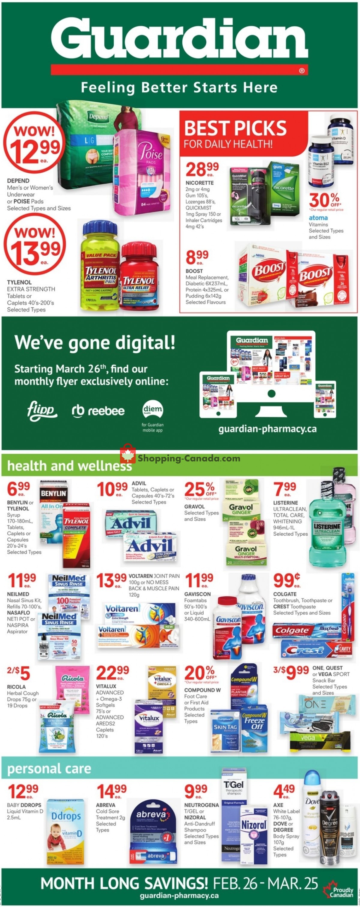 Guardian flyer from Friday February 26, 2021 to Thursday March 25, 2021 - page 1