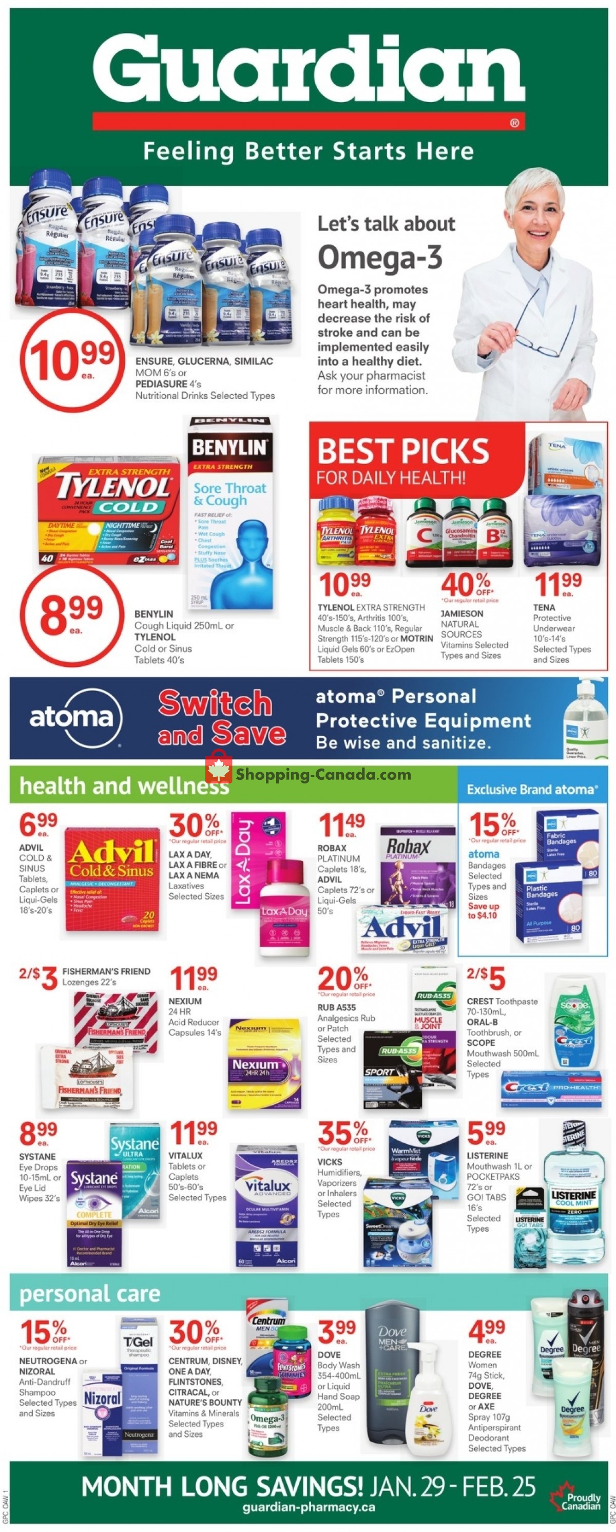 Guardian flyer from Friday January 29, 2021 to Thursday February 25, 2021 - page 1