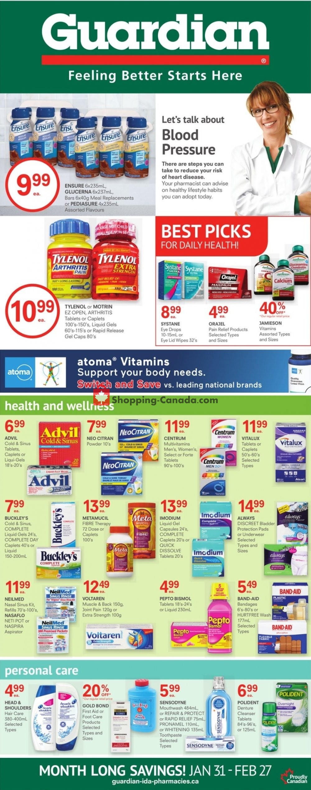 Guardian flyer from Friday January 31, 2020 to Thursday February 27, 2020 - page 1