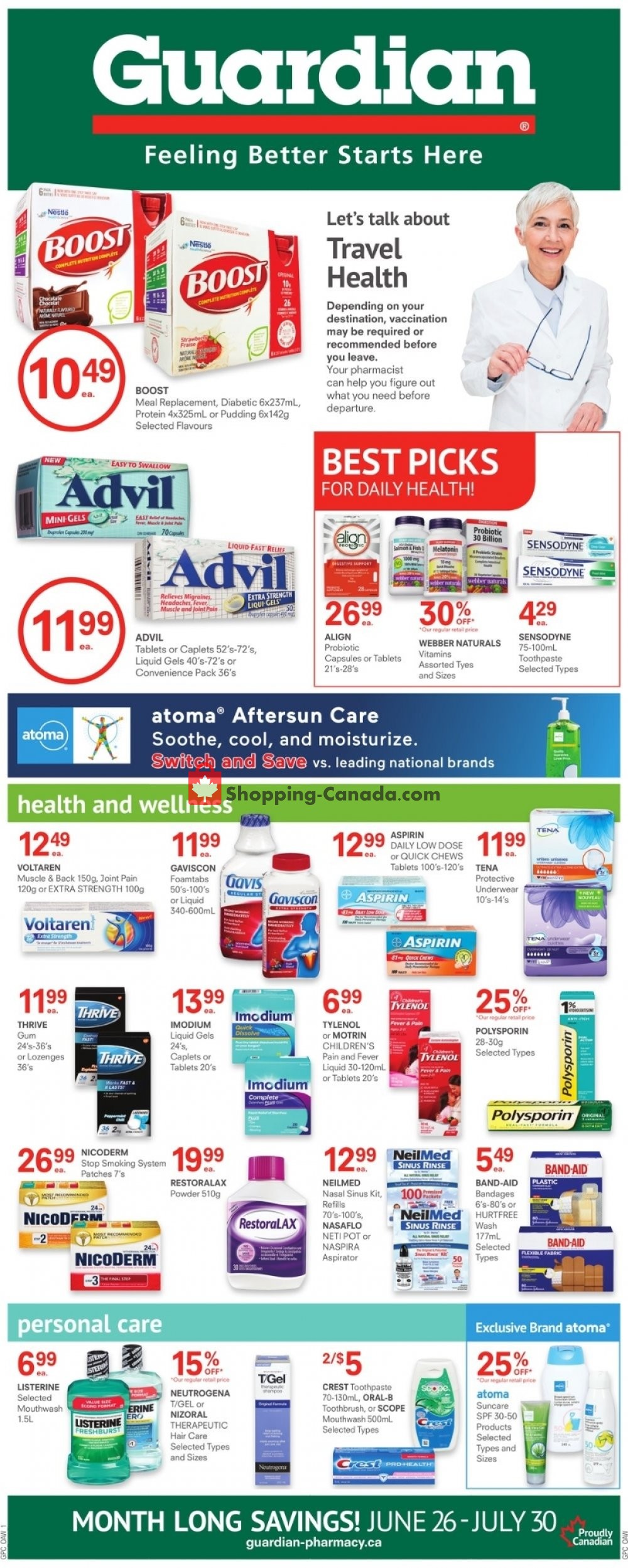 Guardian flyer from Friday June 26, 2020 to Thursday July 30, 2020 - page 1