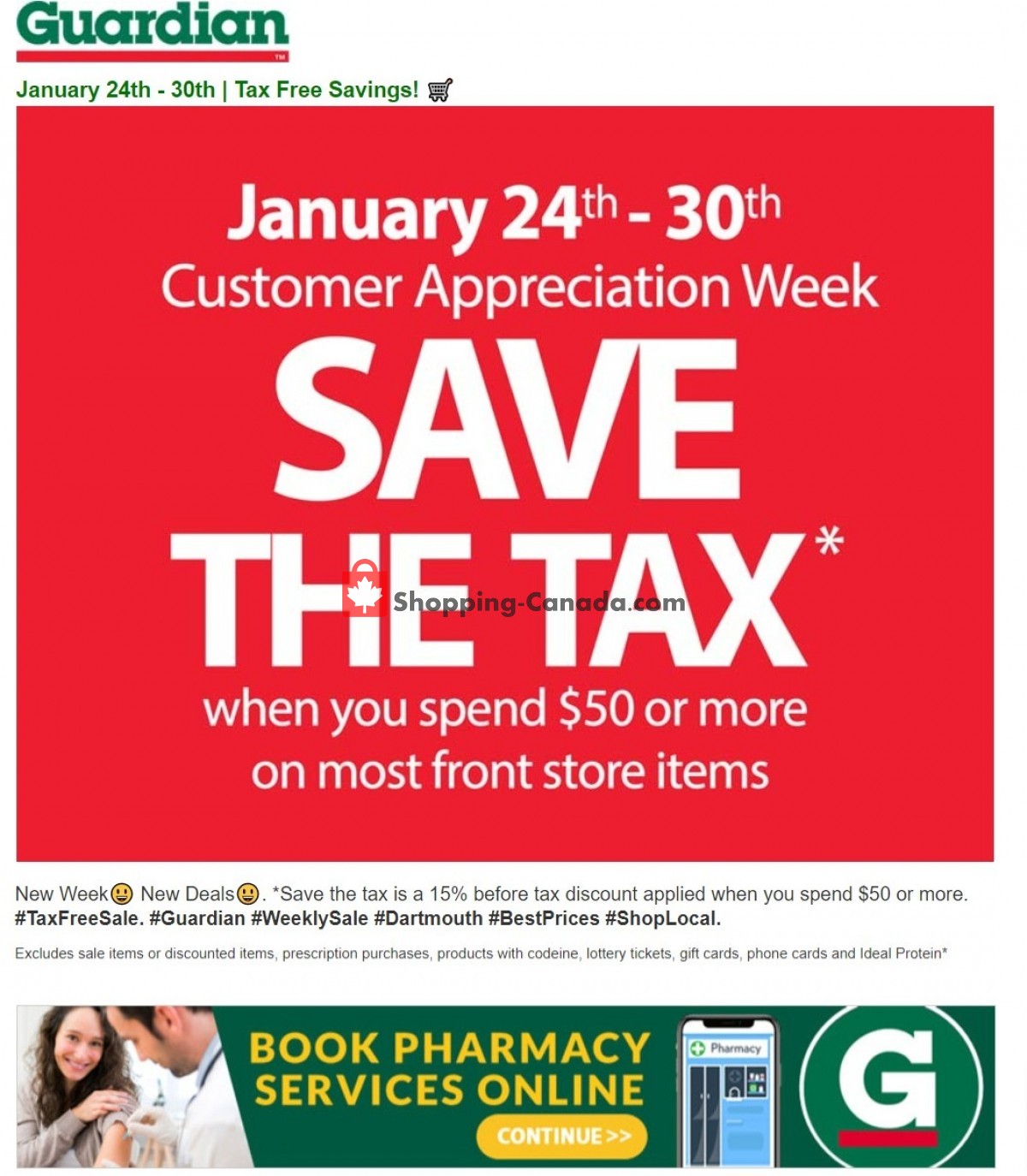 Guardian flyer from Tuesday January 24, 2023 to Monday January 30, 2023 - page 1