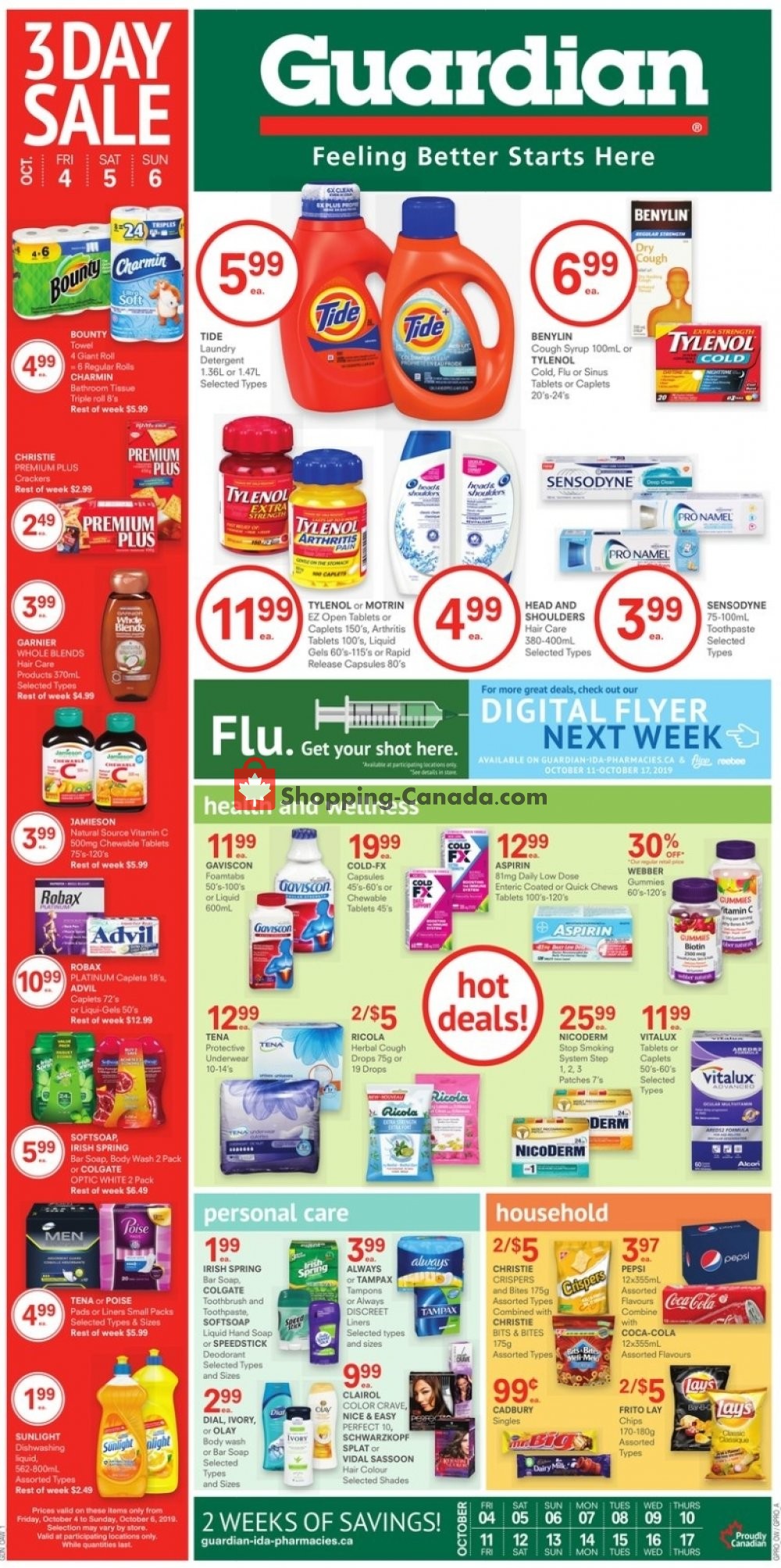 Guardian flyer from Friday October 4, 2019 to Thursday October 17, 2019 - page 1