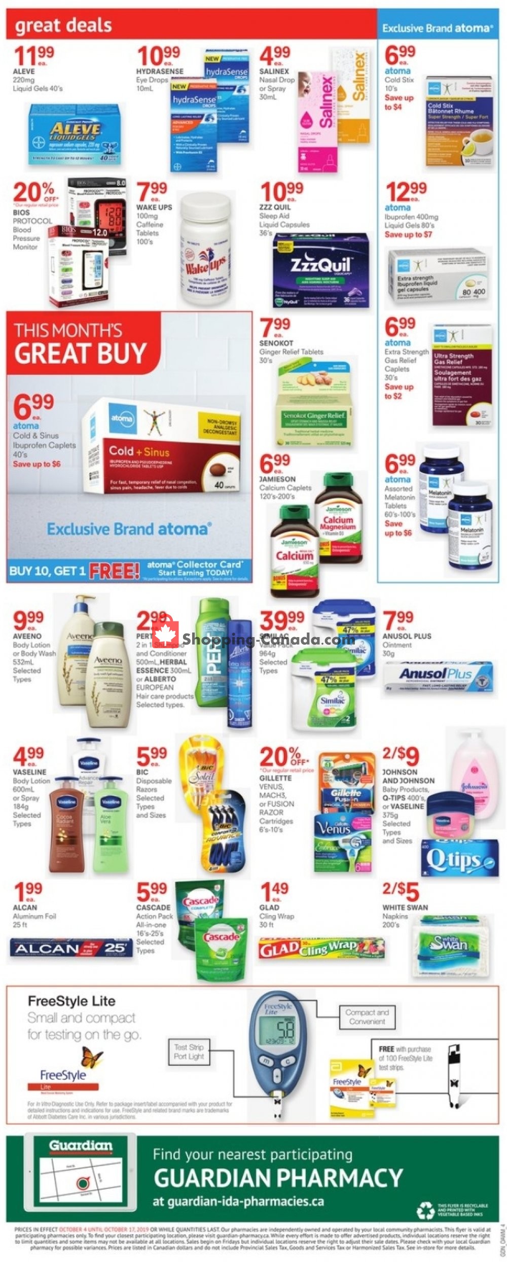 Guardian flyer from Friday October 4, 2019 to Thursday October 17, 2019 - page 4