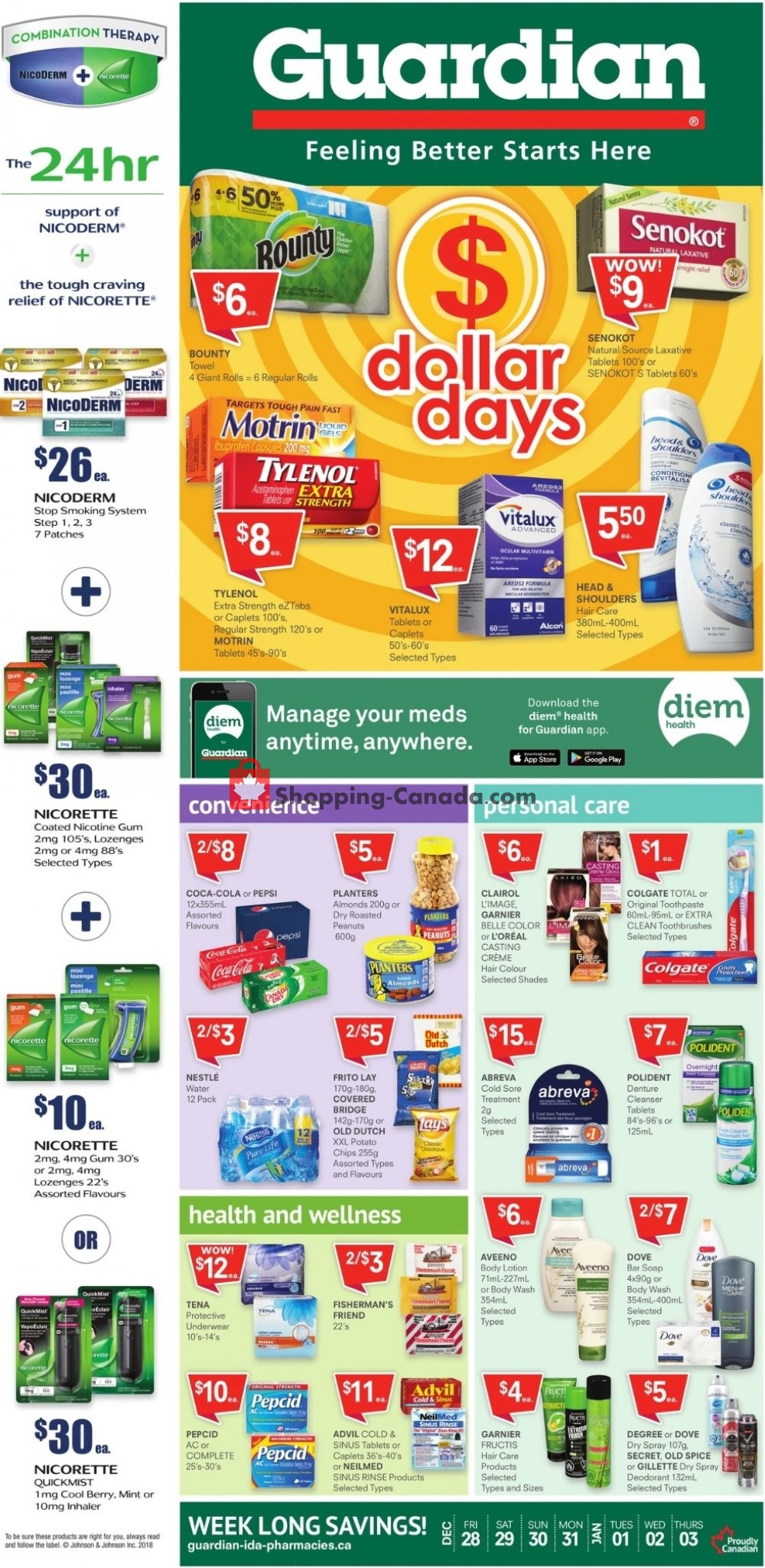 Guardian flyer from Friday December 28, 2018 to Thursday January 3, 2019 - page 1