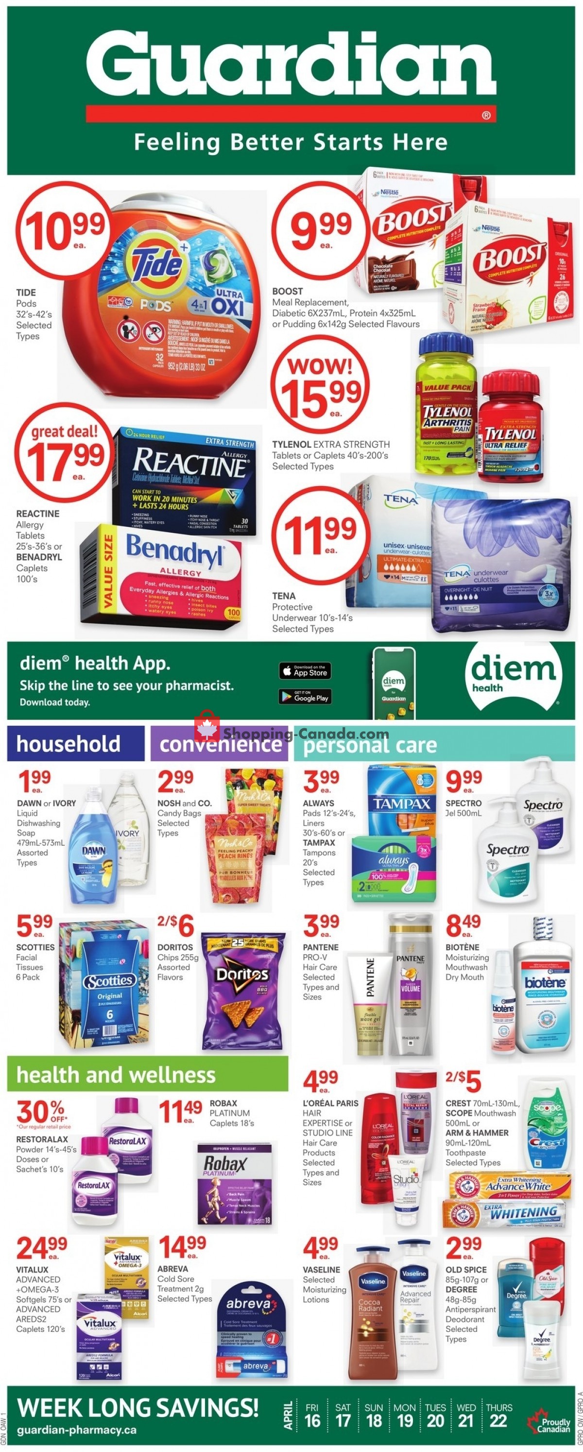 Guardian flyer from Friday April 16, 2021 to Thursday April 22, 2021 - page 1