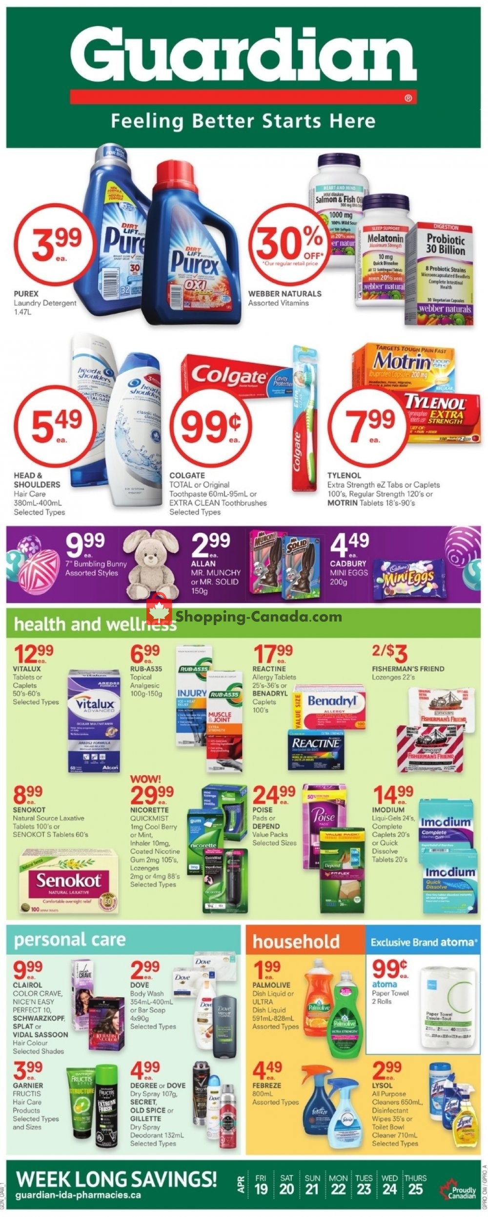 Guardian flyer from Friday April 19, 2019 to Thursday April 25, 2019 - page 1