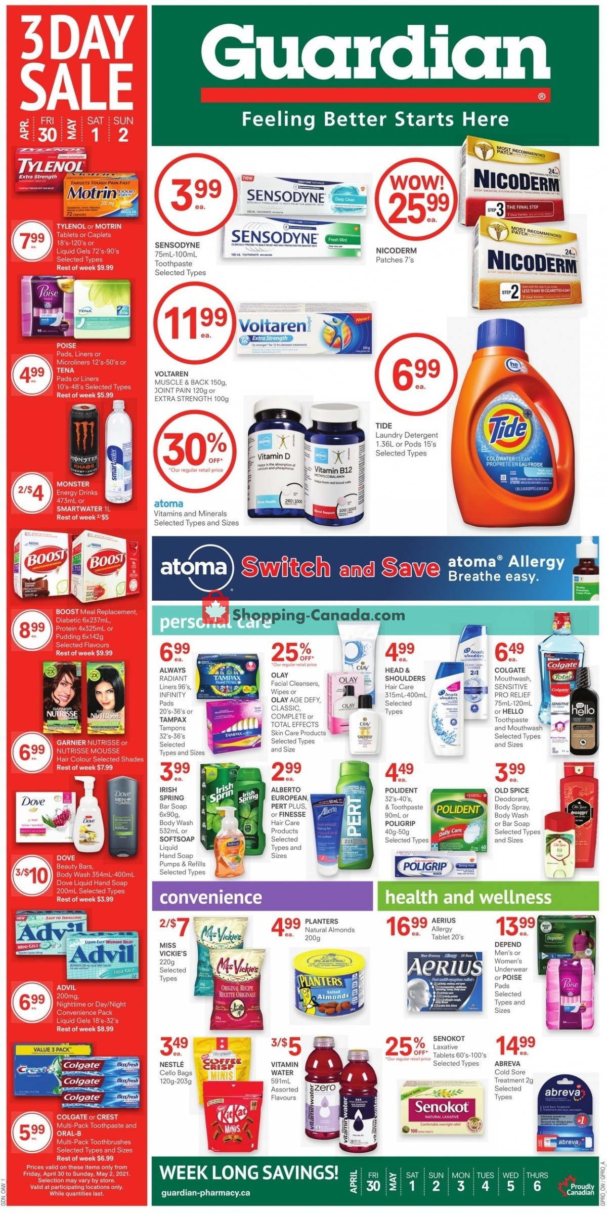 Guardian flyer from Friday April 30, 2021 to Thursday May 6, 2021 - page 1