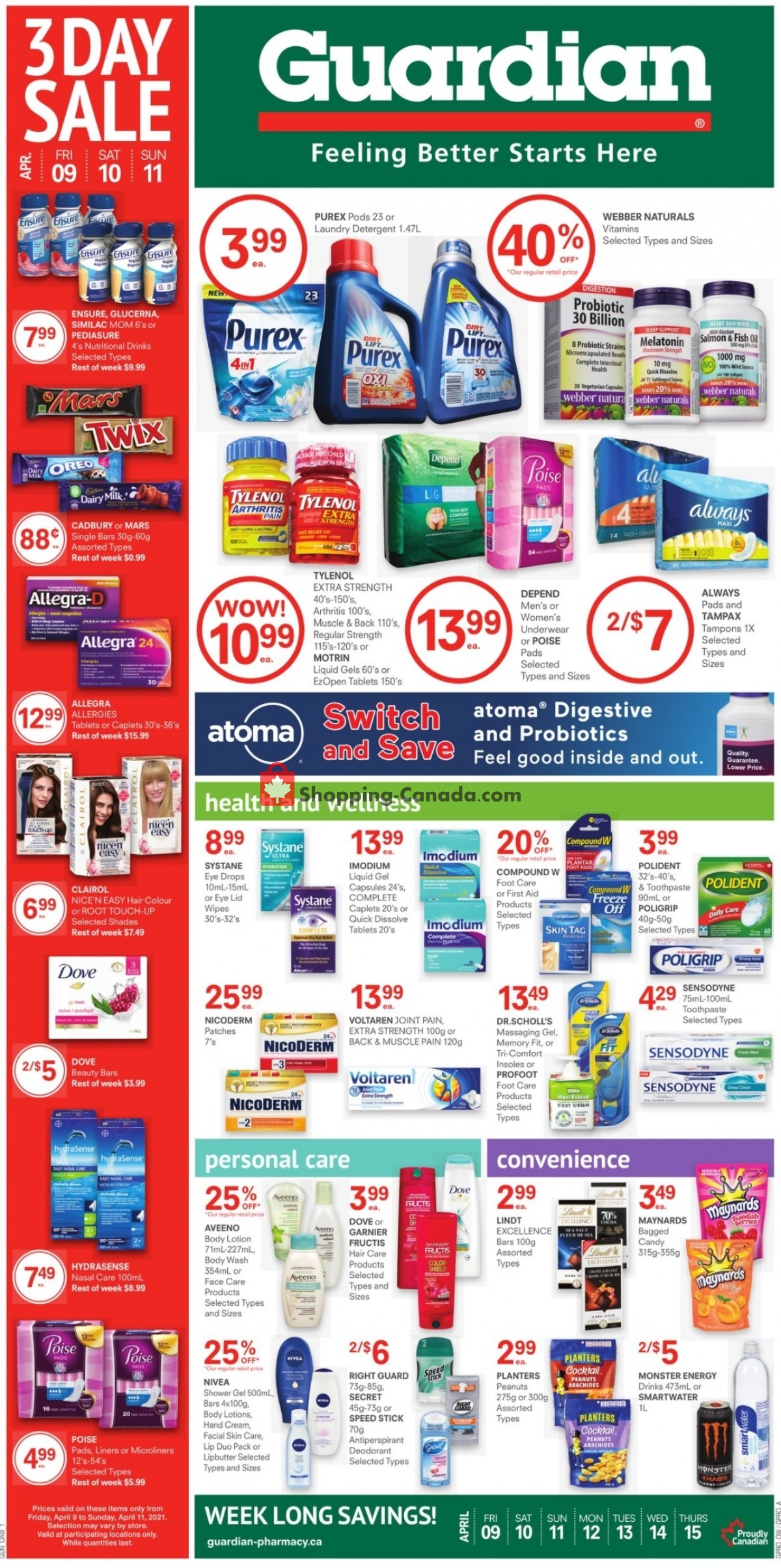Guardian flyer from Friday April 9, 2021 to Thursday April 15, 2021 - page 1
