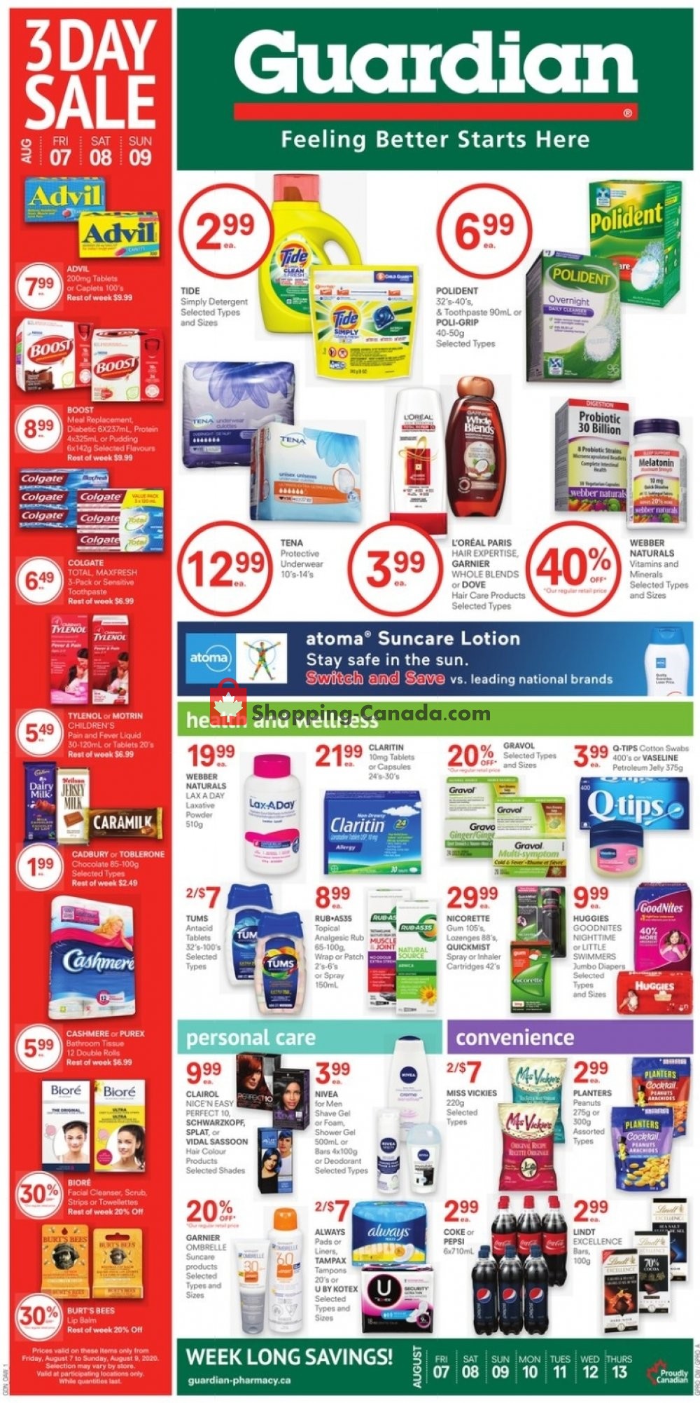 Guardian flyer from Friday August 7, 2020 to Thursday August 13, 2020 - page 1