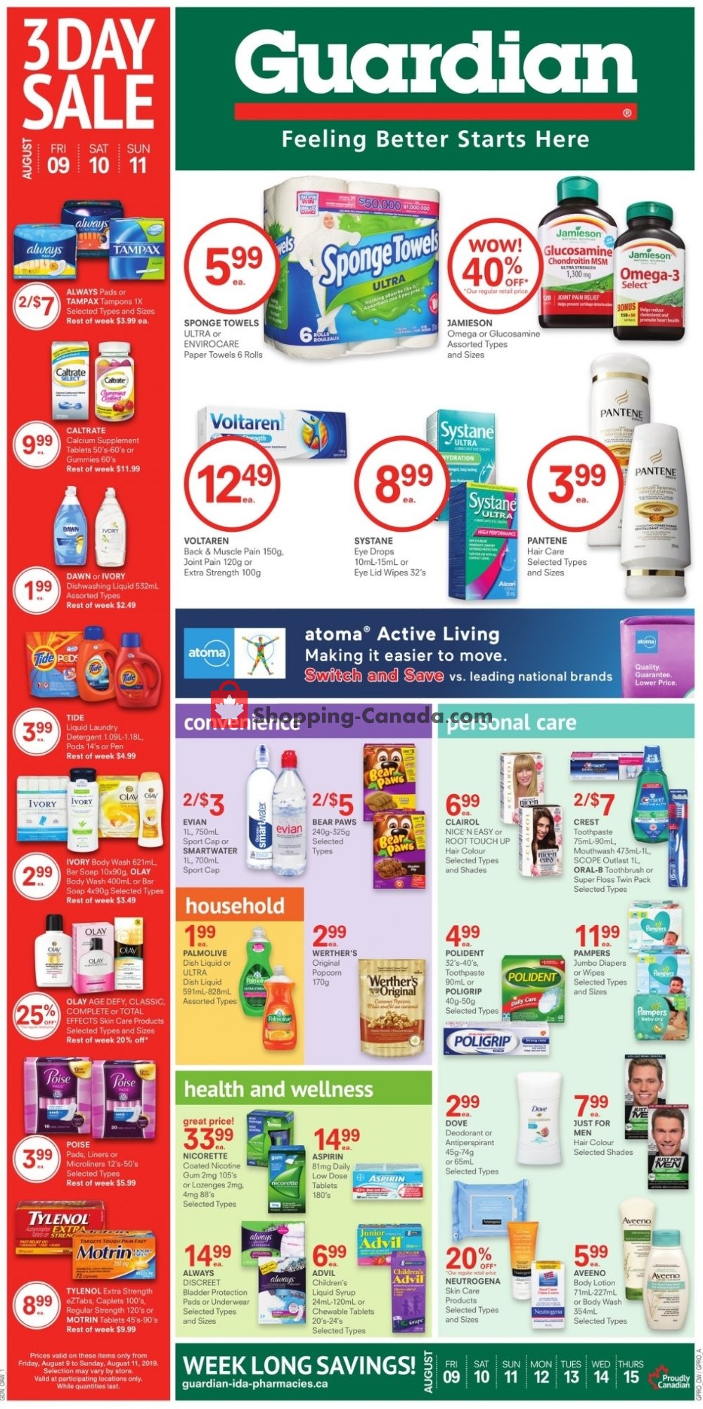 Guardian flyer from Friday August 9, 2019 to Thursday August 15, 2019 - page 1