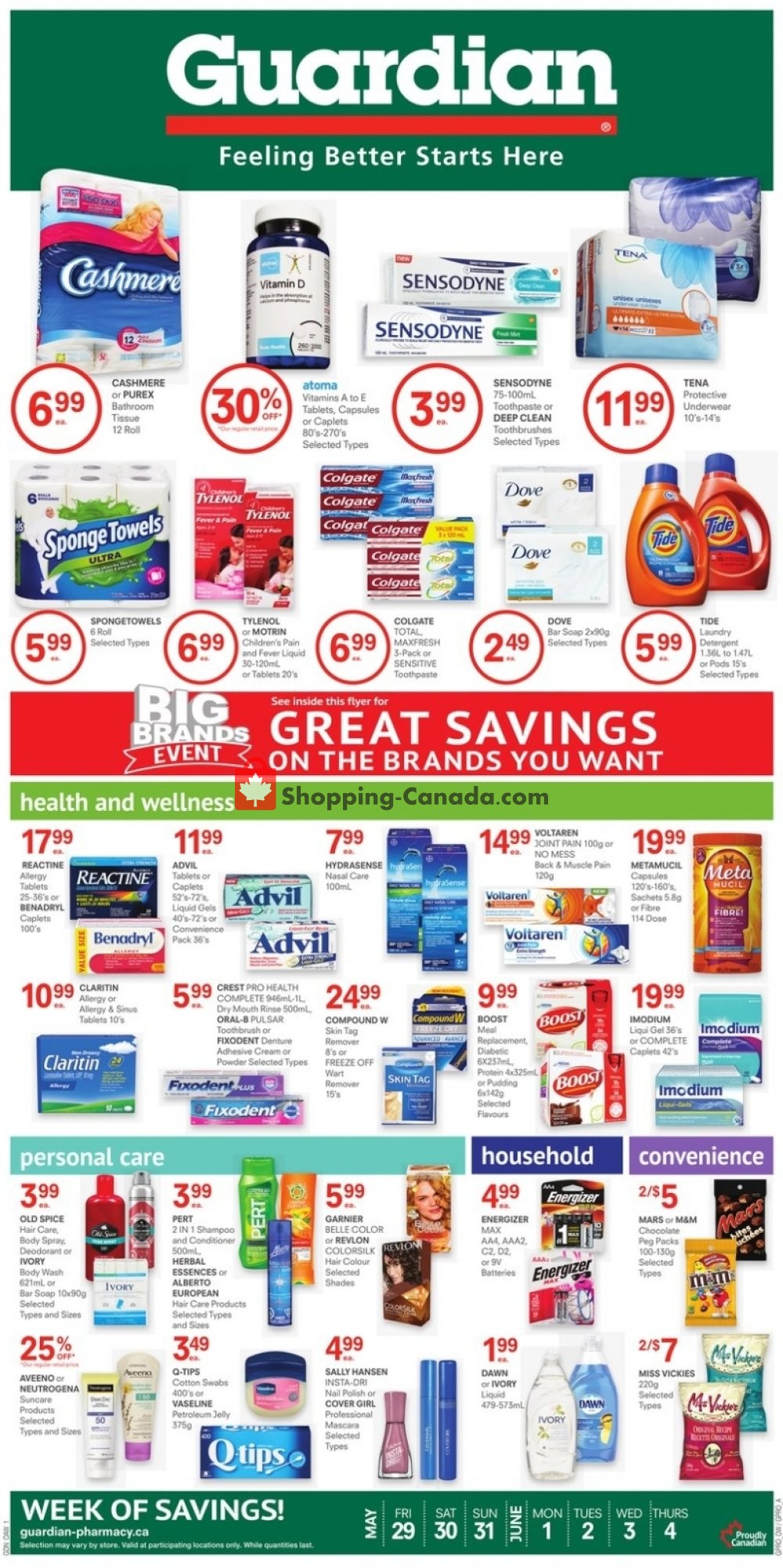 Guardian flyer from Friday May 29, 2020 to Thursday June 4, 2020 - page 1