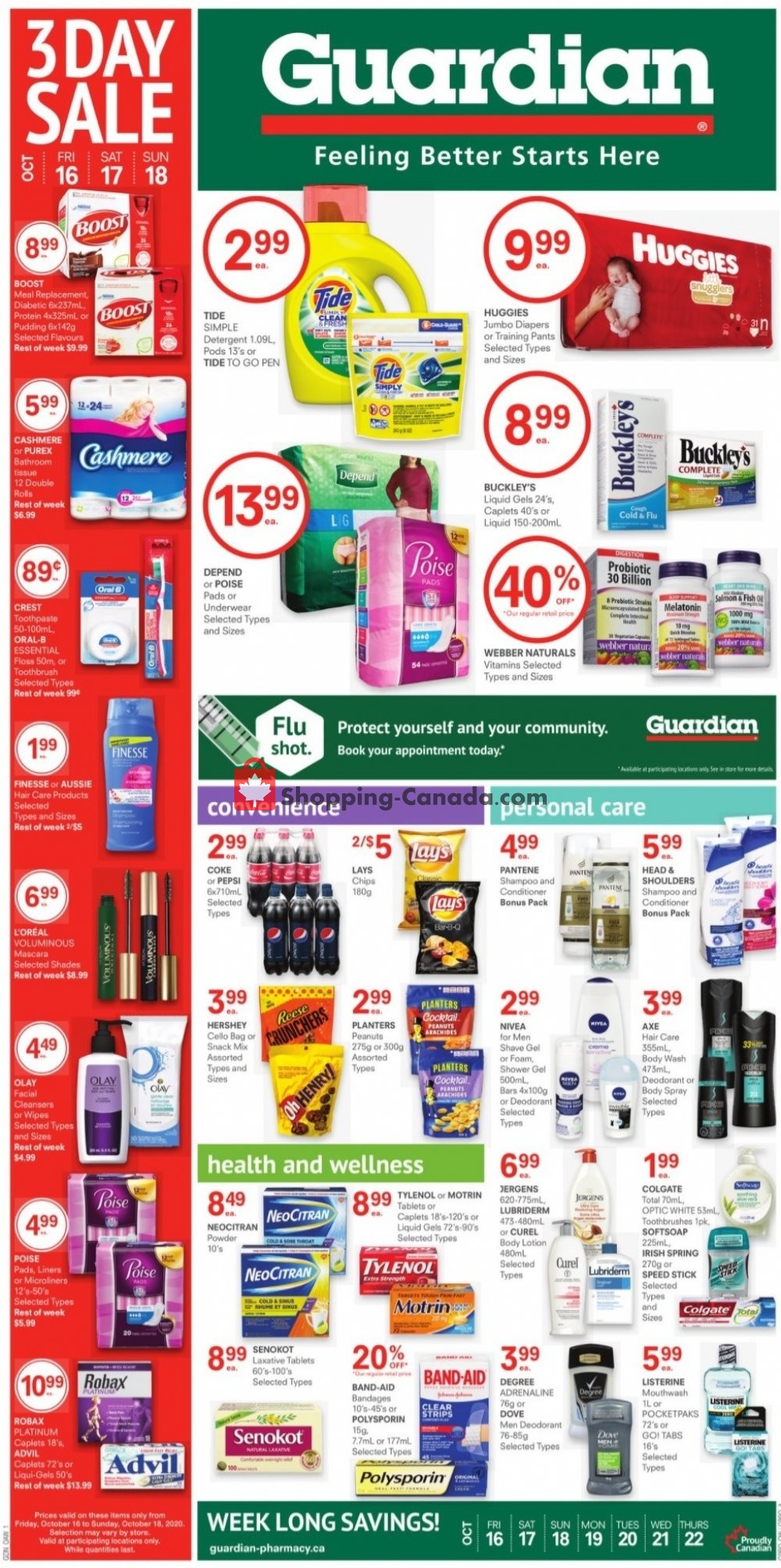 Guardian flyer from Friday October 16, 2020 to Thursday October 22, 2020 - page 1
