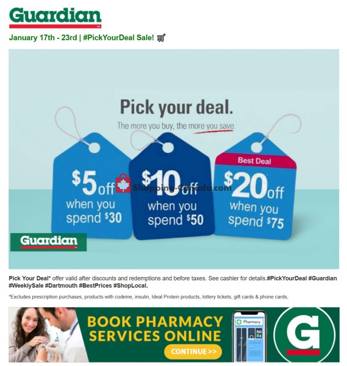 Guardian flyer from Tuesday January 17, 2023 to Monday January 23, 2023 - page 1