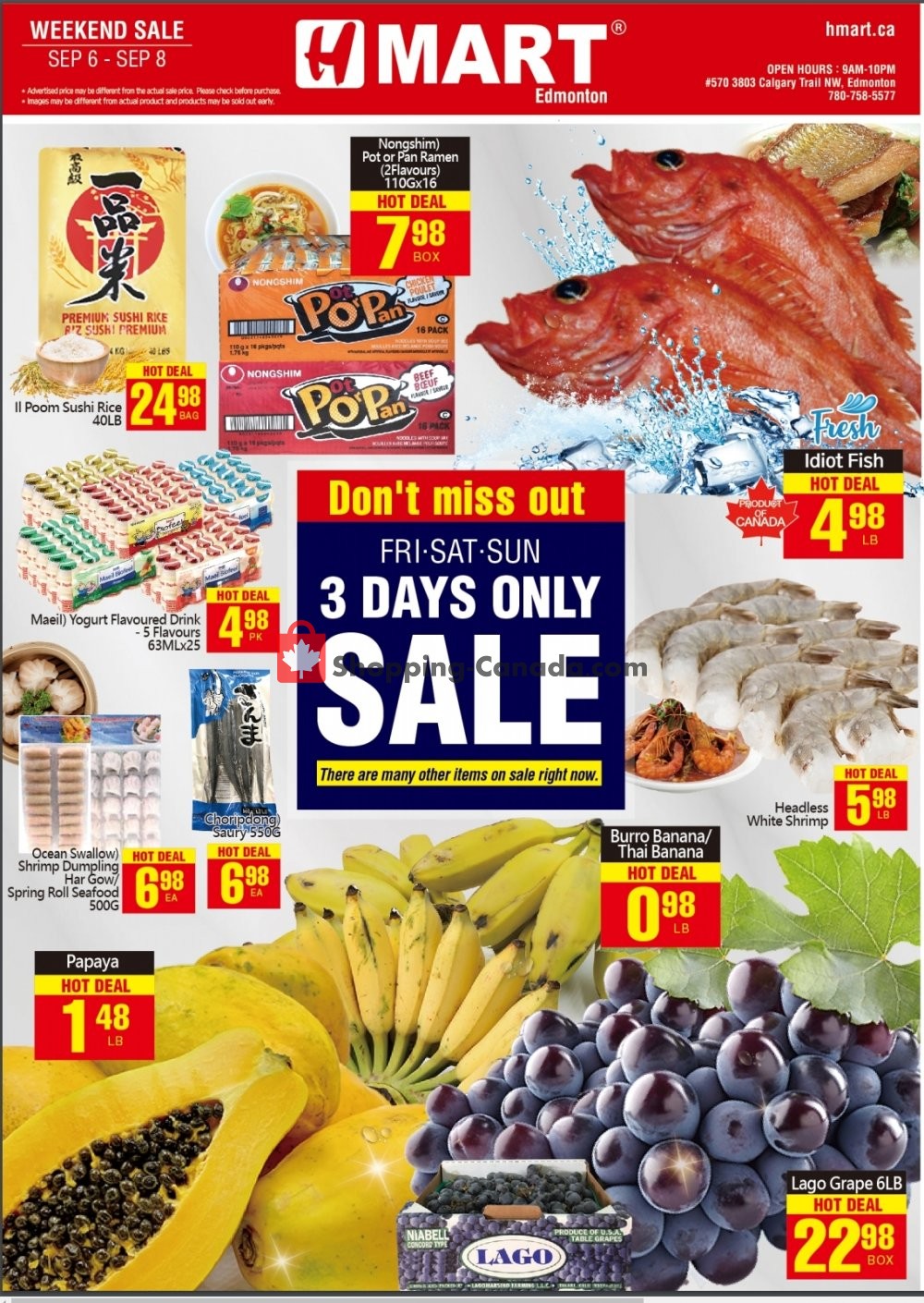 H-Mart flyer from Friday September 6, 2019 to Sunday September 8, 2019 - page 1