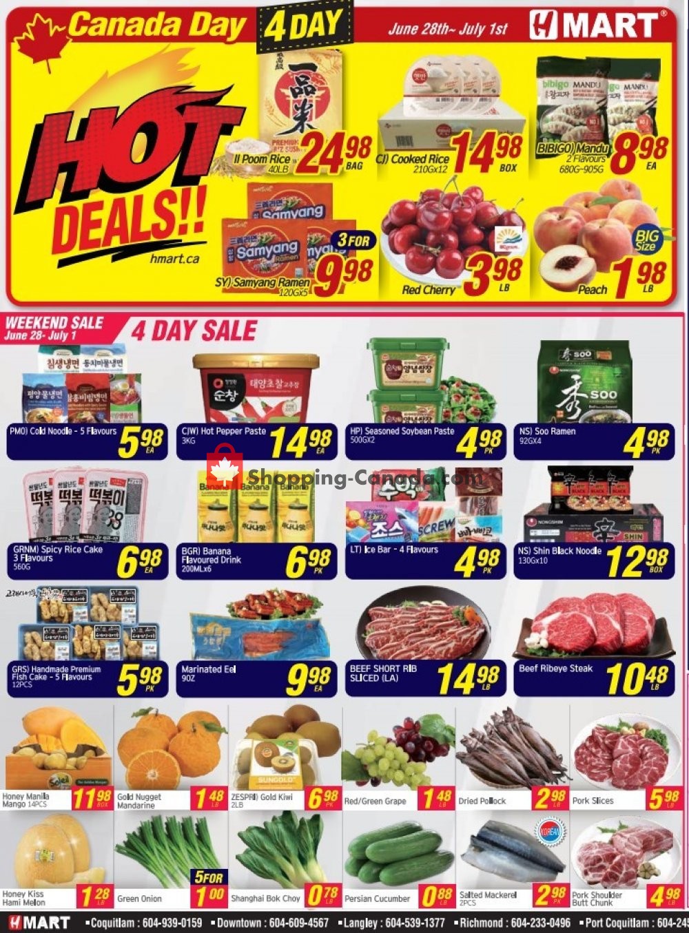 H-Mart flyer from Friday June 28, 2019 to Thursday July 4, 2019 - page 1