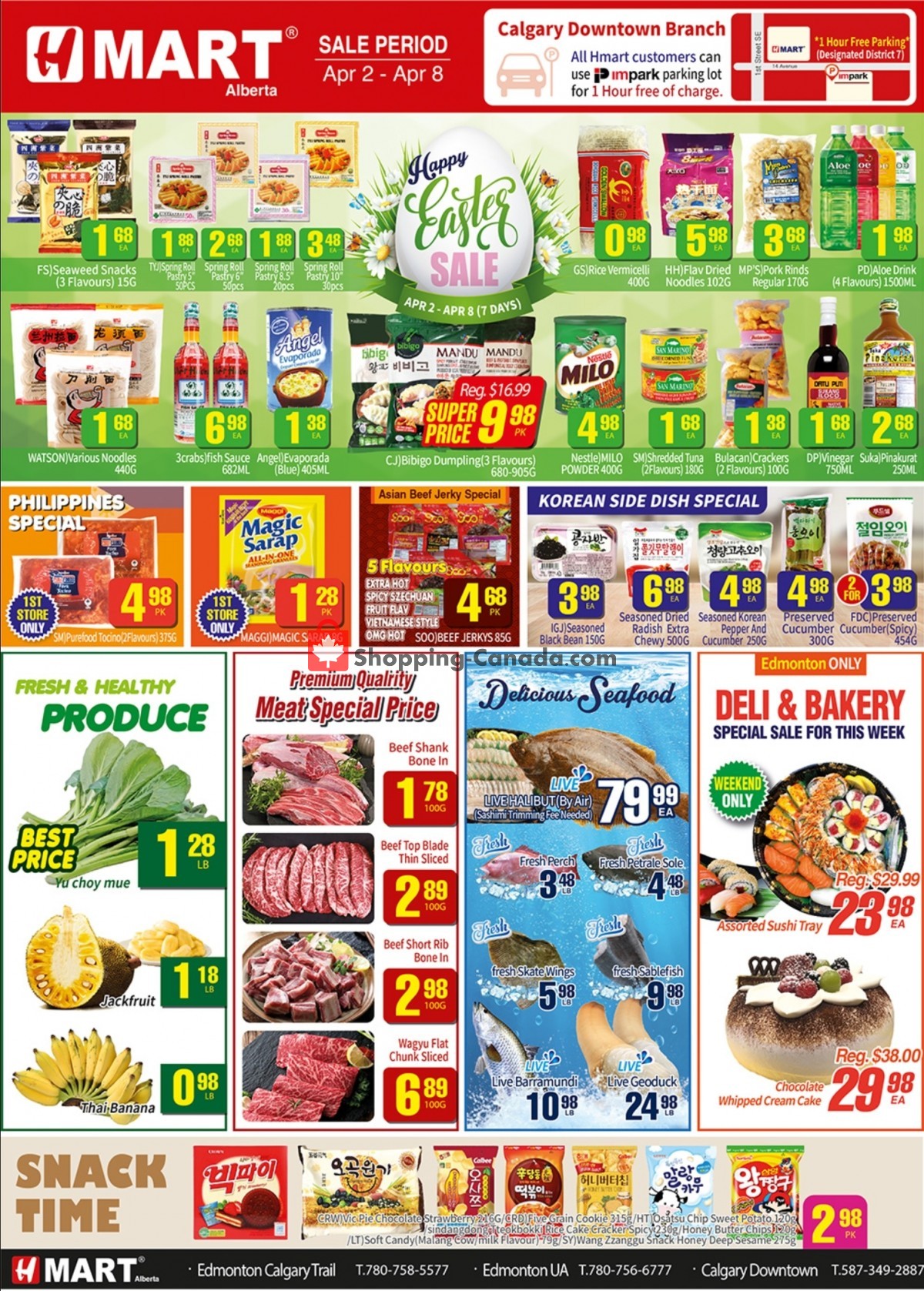 H-Mart flyer from Friday April 2, 2021 to Thursday April 8, 2021 - page 1