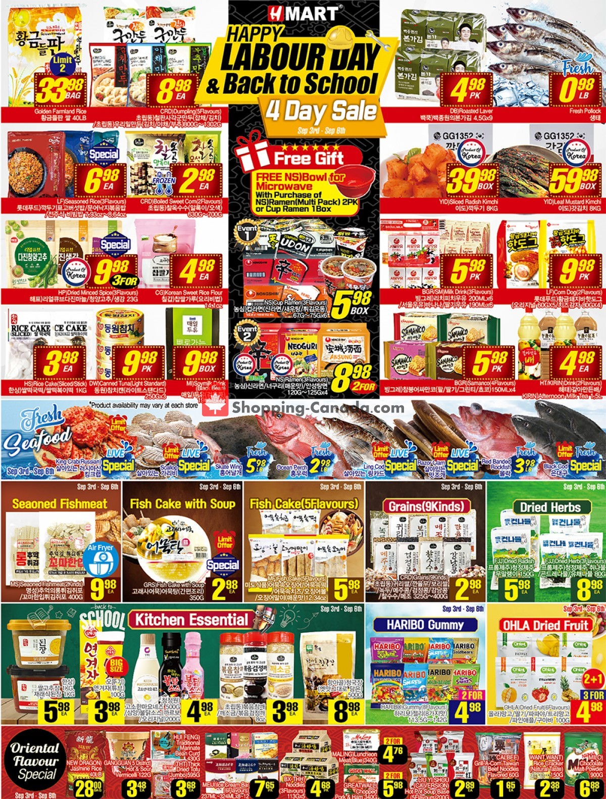 H-Mart flyer from Friday September 3, 2021 to Thursday September 9, 2021 - page 1