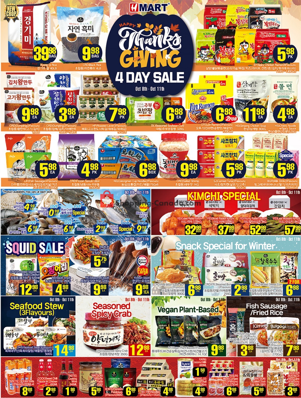 H-Mart flyer from Friday October 8, 2021 to Thursday October 14, 2021 - page 1