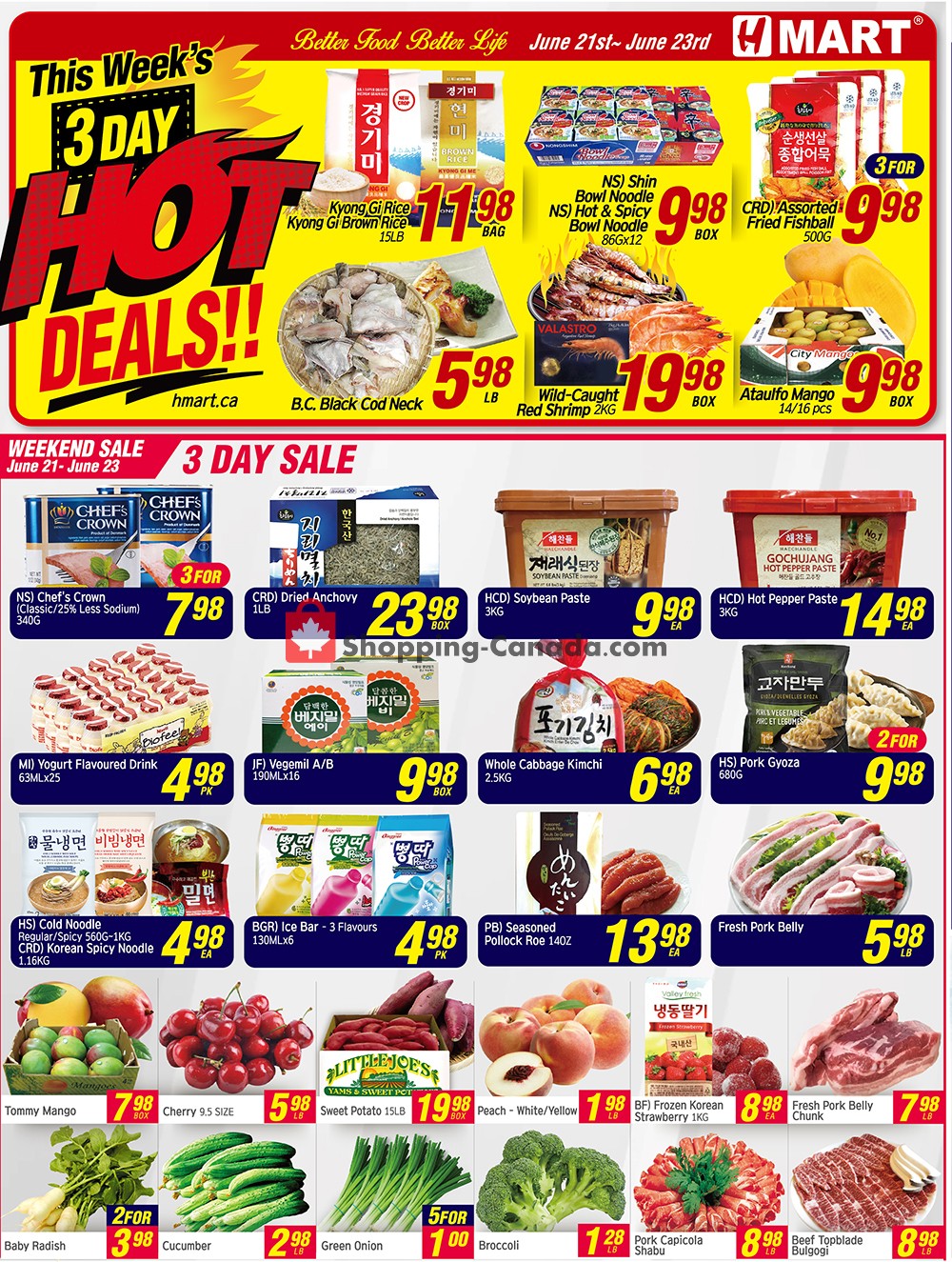 H-Mart flyer from Friday June 21, 2019 to Thursday June 27, 2019 - page 1