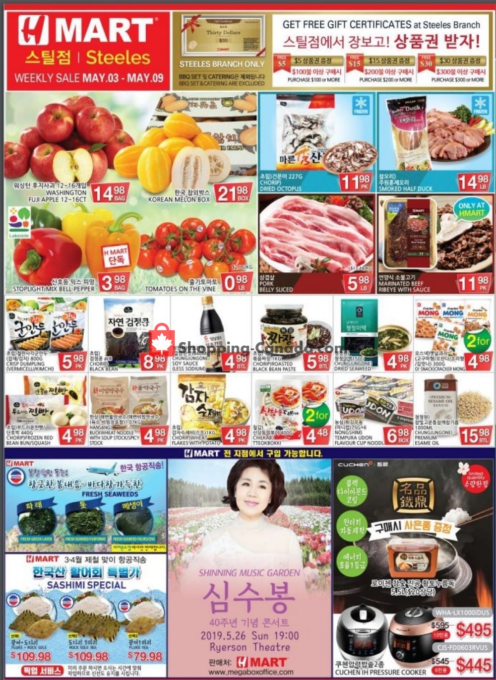 H-Mart flyer from Friday May 3, 2019 to Thursday May 9, 2019 - page 1
