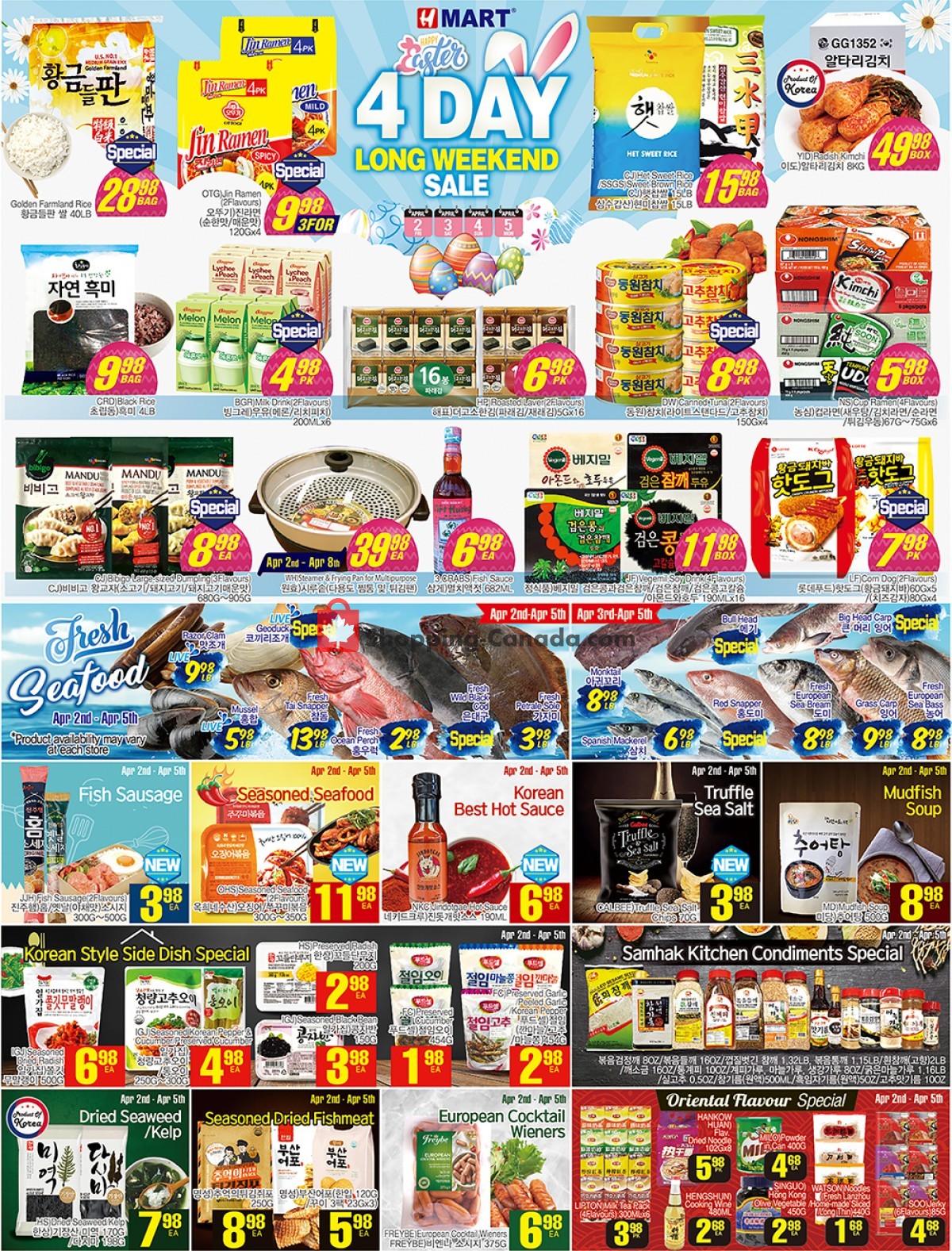 H-Mart flyer from Friday April 2, 2021 to Thursday April 8, 2021 - page 1