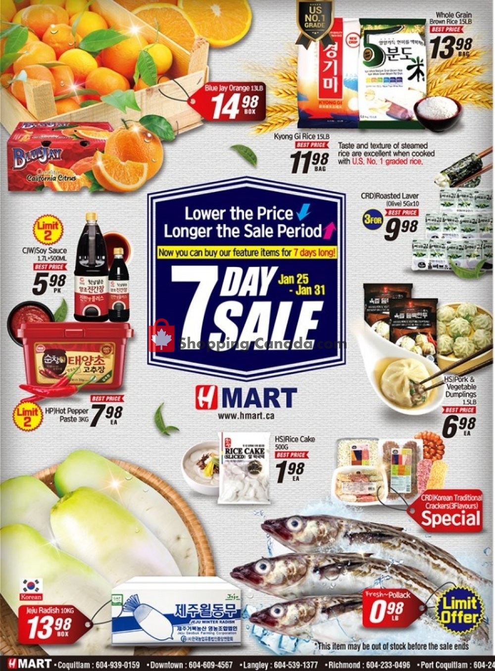H-Mart flyer from Friday January 25, 2019 to Thursday January 31, 2019 - page 1
