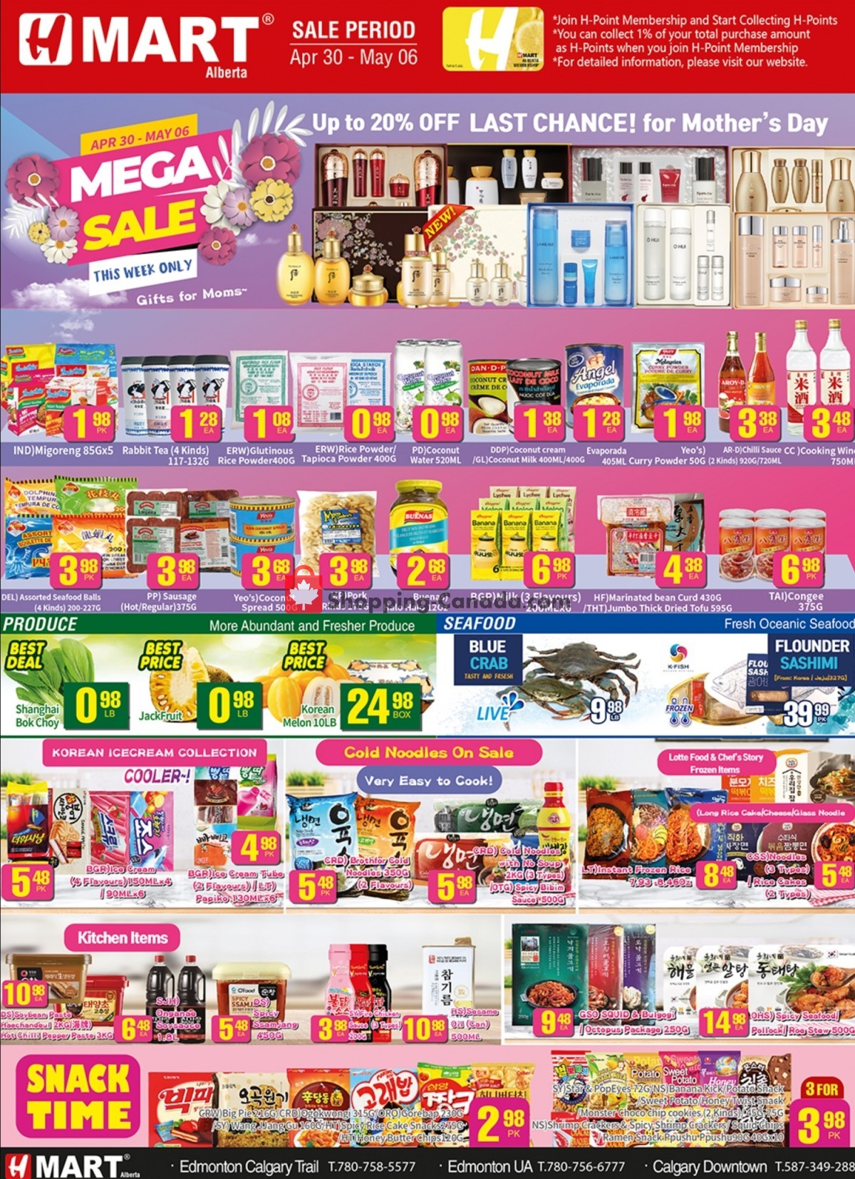 H-Mart flyer from Friday April 30, 2021 to Thursday May 6, 2021 - page 1