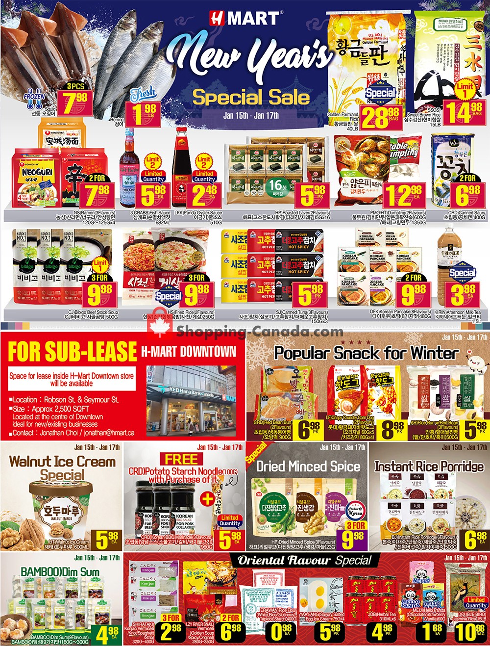 H-Mart flyer from Friday January 15, 2021 to Thursday January 21, 2021 - page 1