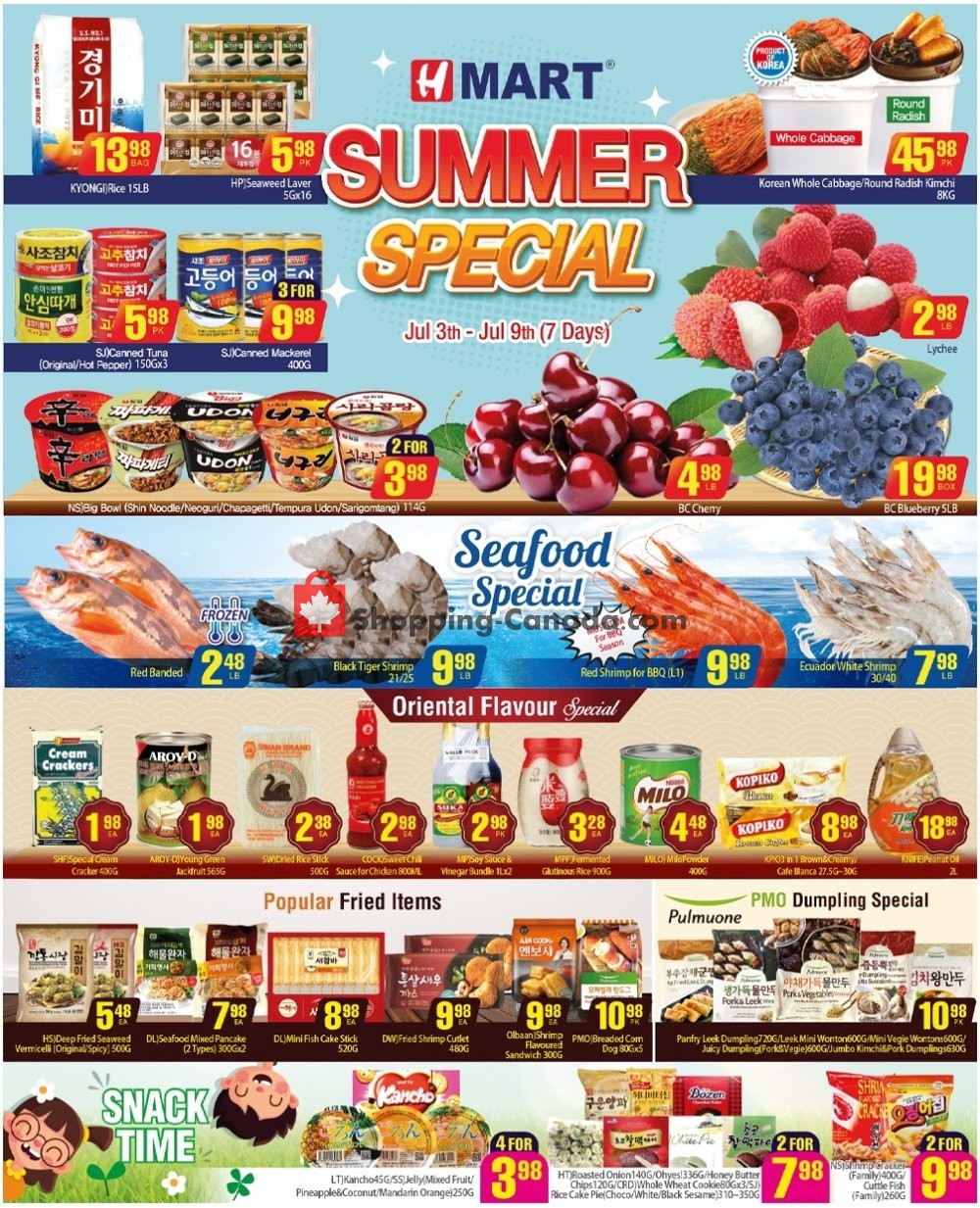 H-Mart flyer from Friday July 3, 2020 to Thursday July 9, 2020 - page 1