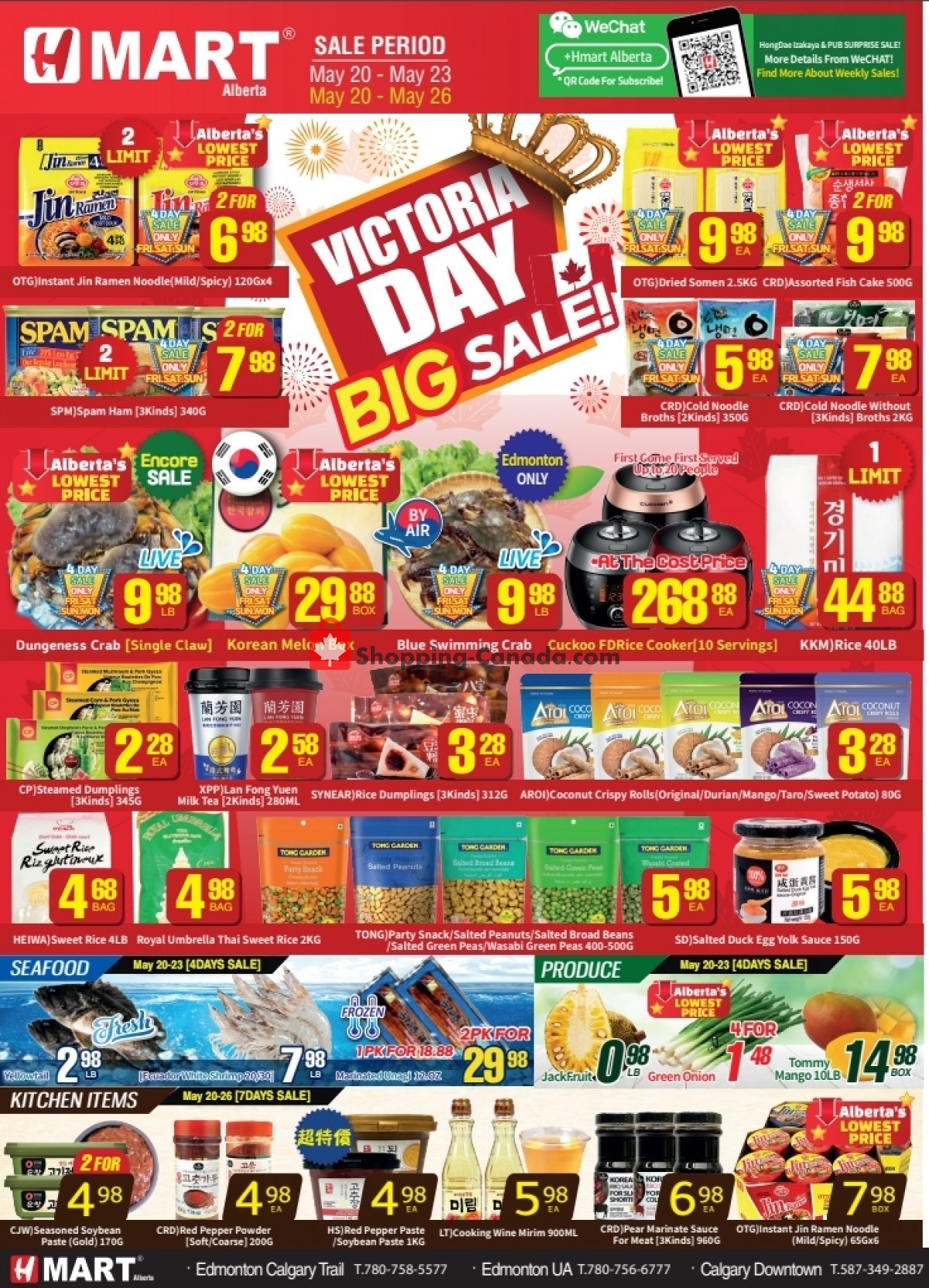 HMart Canada, flyer (Victoria Day Big Sale AB) May 20 May 26
