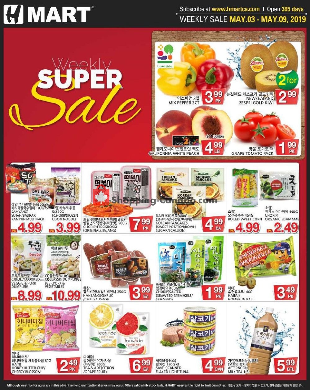 H-Mart flyer from Friday May 3, 2019 to Thursday May 9, 2019 - page 1