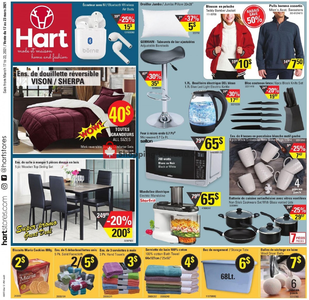 Hart flyer from Wednesday March 17, 2021 to Tuesday March 23, 2021 - page 1