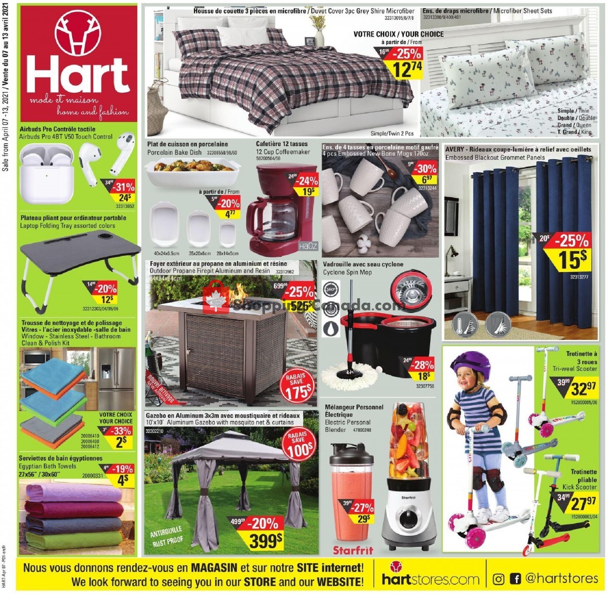 Hart flyer from Wednesday April 7, 2021 to Tuesday April 13, 2021 - page 1