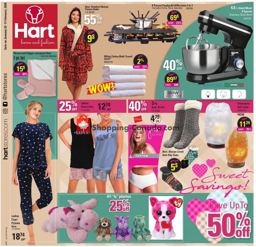 Hart flyer from Wednesday January 29, 2020 to Tuesday February 11, 2020 - page 1