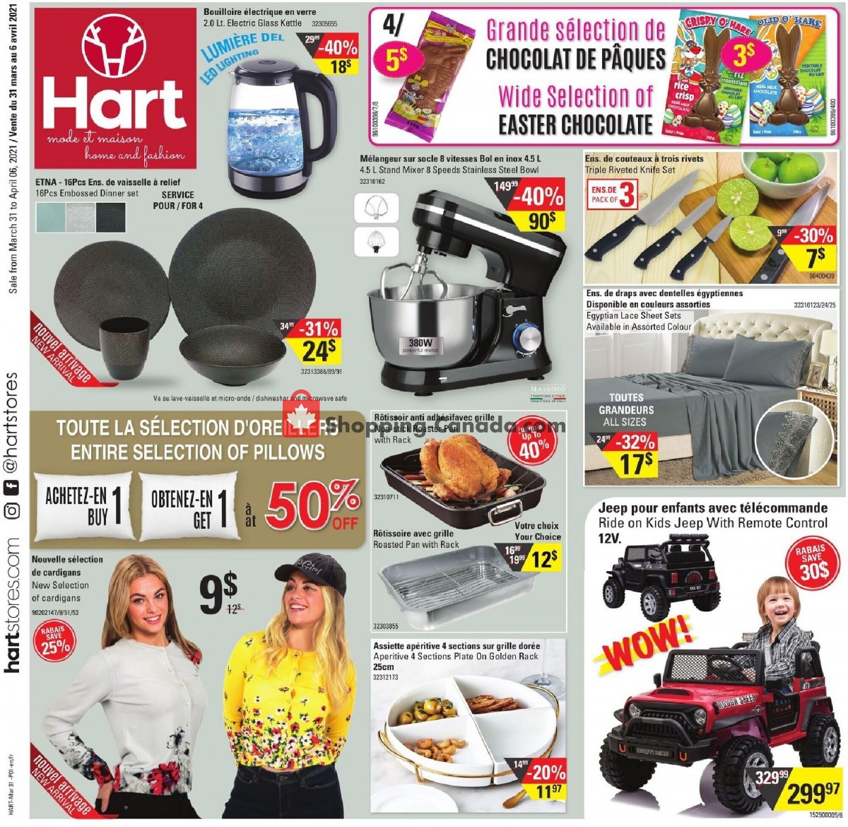 Hart flyer from Wednesday March 31, 2021 to Tuesday April 6, 2021 - page 1