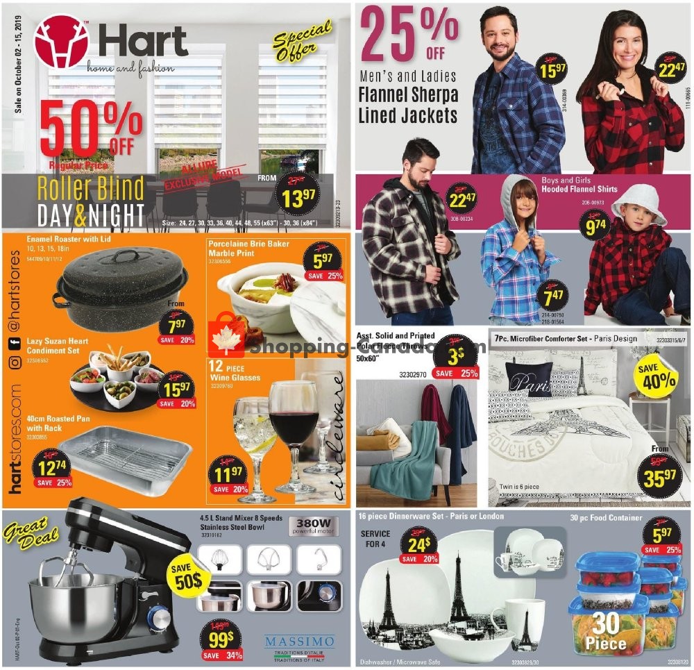 Hart flyer from Wednesday October 2, 2019 to Tuesday October 15, 2019 - page 1