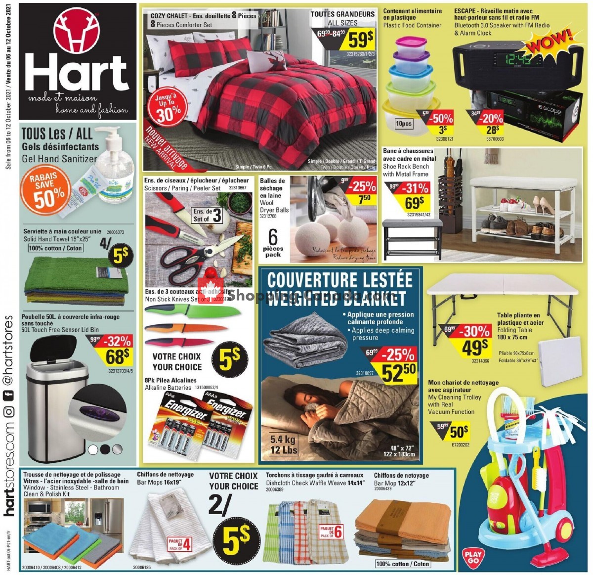 Hart flyer from Wednesday October 6, 2021 to Tuesday October 12, 2021 - page 1