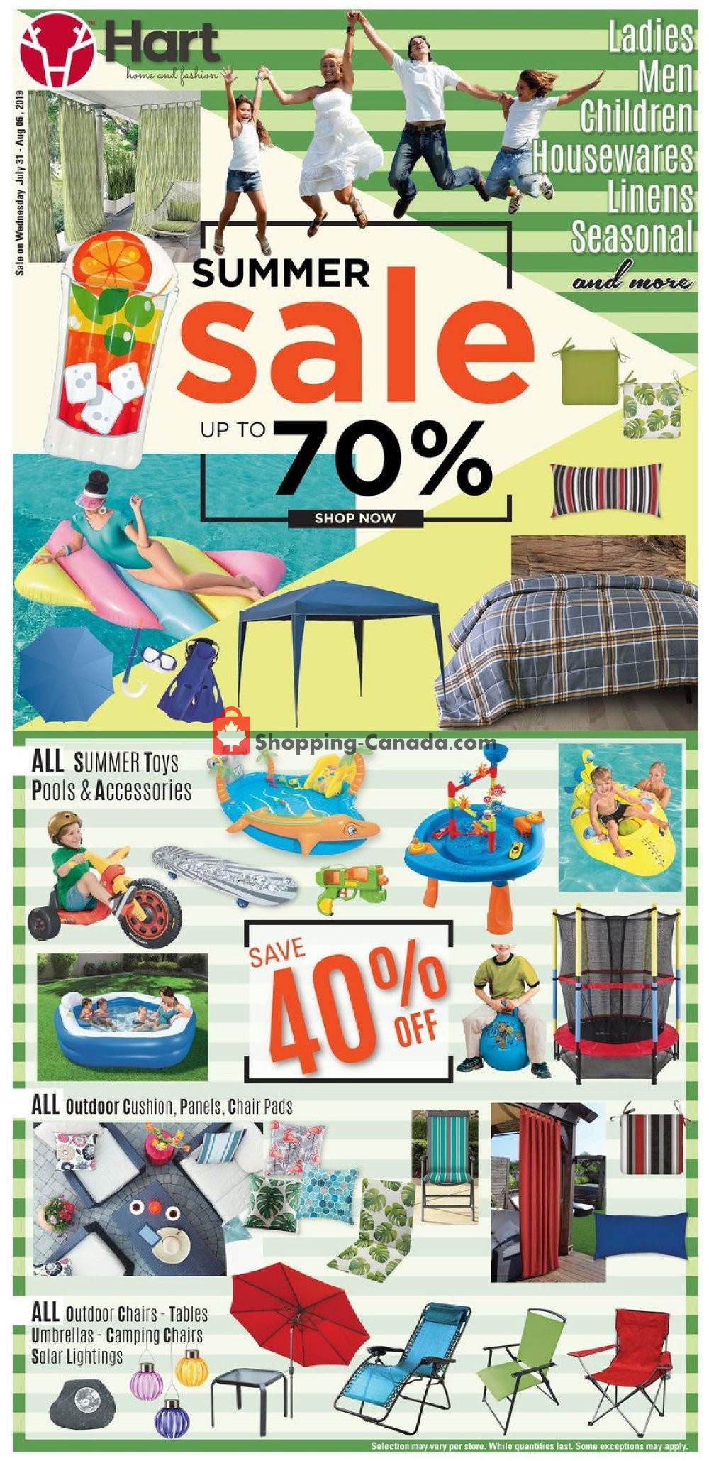 Hart flyer from Wednesday July 31, 2019 to Tuesday August 6, 2019 - page 1