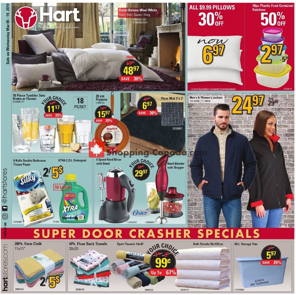Hart flyer from Wednesday March 6, 2019 to Tuesday March 19, 2019 - page 1