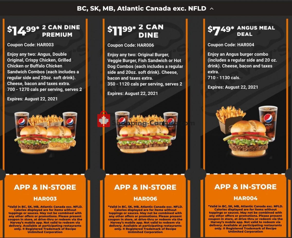 Harveys flyer from Friday July 9, 2021 to Sunday August 22, 2021 - page 1