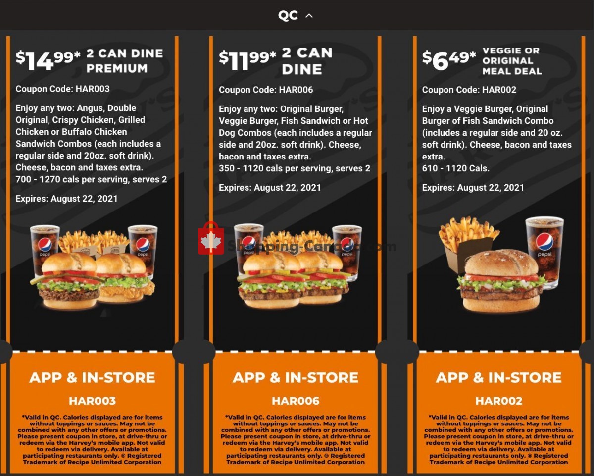 Harveys flyer from Friday July 9, 2021 to Sunday August 22, 2021 - page 1