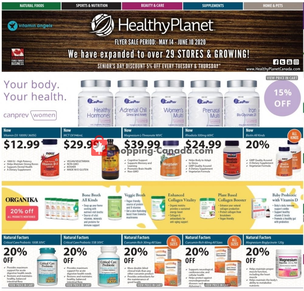 Healthy Canada, flyer (Amazing Deals) May 14 June 10, 2020