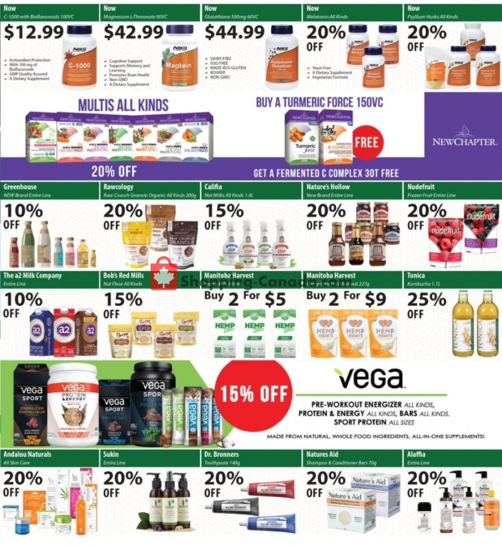 Healthy Canada, flyer (Special Deals) January 14 February