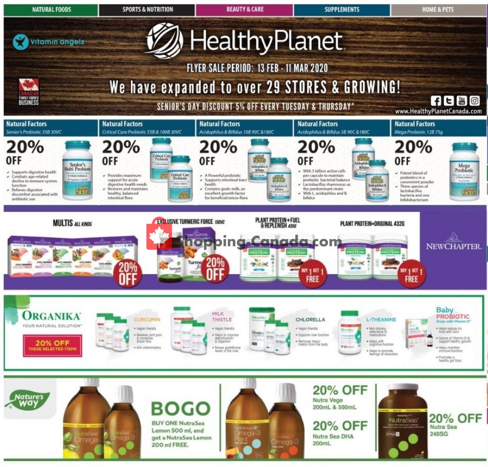 Healthy Canada, flyer (Special Offer) February 13 March 11, 2020 Shopping Canada