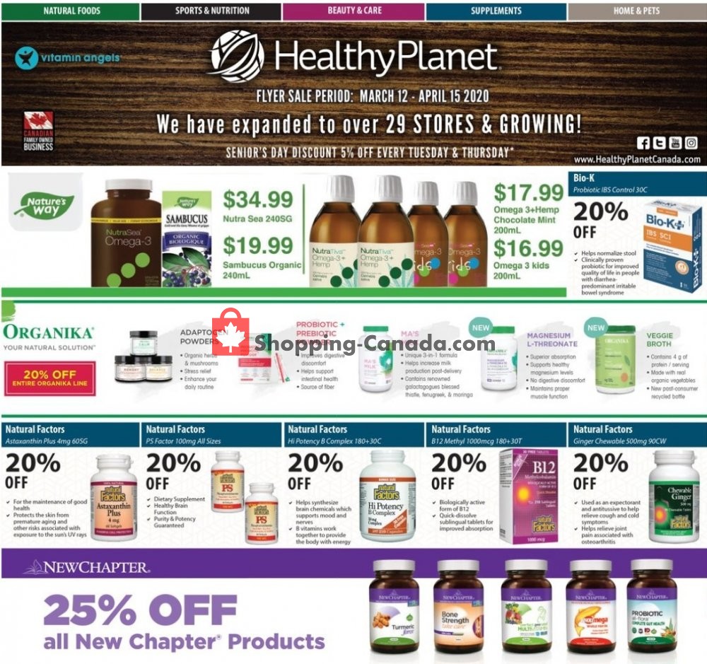Healthy Canada, flyer (Special Offer) March 12 April 15