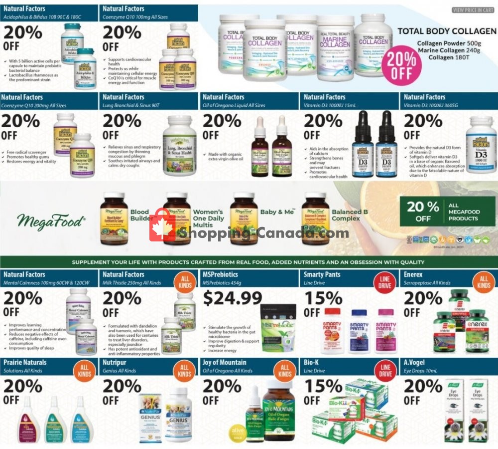 Healthy Canada, flyer (Special Offer) September 10 October