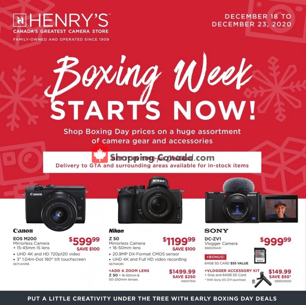 Henry's flyer from Friday December 18, 2020 to Wednesday December 23, 2020 - page 1