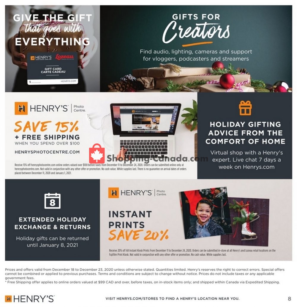 Henry's flyer from Friday December 18, 2020 to Wednesday December 23, 2020 - page 8