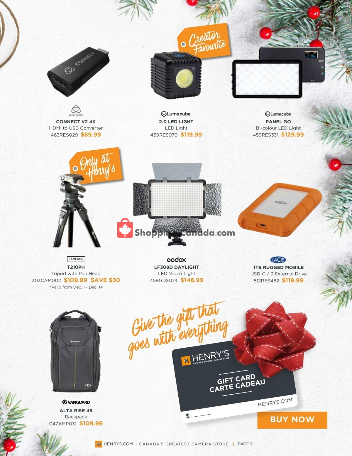 Henry's flyer from Friday December 3, 2021 to Thursday December 23, 2021 - page 5